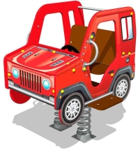 Качалка на пружине Джип У2 КЧ061 для детской площадки