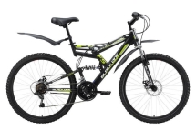 Велосипед Black One Hooligan Fs Disc черно-зеленый 21" Велосипед Black One Hooligan Fs Disc черно-зеленый 21"