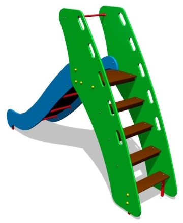 Детская горка Заря Г047 H=1250 для игровых площадок, фото 2