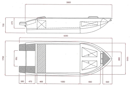 Алюминиевая лодка ALUTON 390Р, фото 19