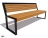 Скамейка парковая Вокзал, Лиственница 1,2 м