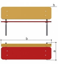 Скамейка детская Romana 302.09.00 для игровой площадки