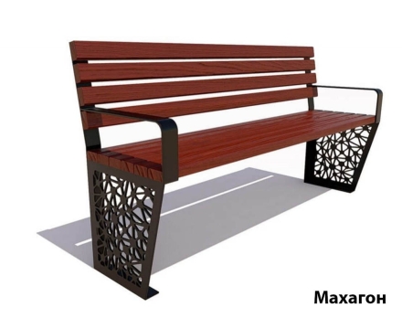 Парковая скамейка Сколково, Сосна 1,5 м, фото 2