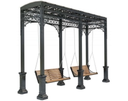 Качели парковые Венто, трёхсекционные, фото 1