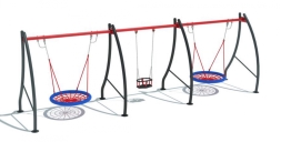 Качели Гнездо Богатырь тройные для детской площадки Качели Гнездо Богатырь тройные для детской площадки