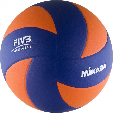 Мяч вол. &quot;MIKASA MVA380K-OBL&quot;, р 5, синт.кожа (ПВХ), 8 пан, клееный, сине-оранжевый, фото 3