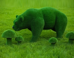 Топиари Гриб белый, размер S - газон Eco, фото 3