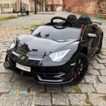 Электромобиль Lamborghini Aventador SVJ — HL328 черный Электромобиль Lamborghini Aventador SVJ — HL328 черный