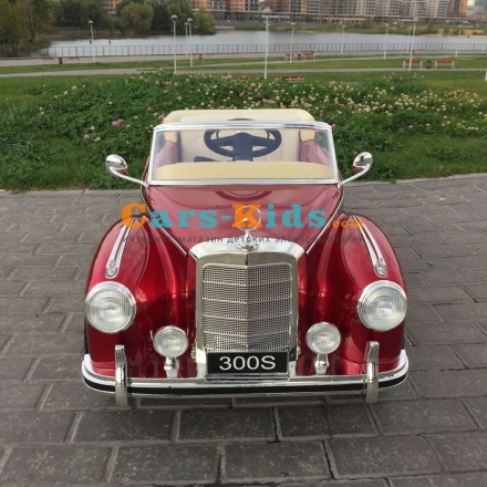 Электромобиль Mercedes-Benz 300S Retro красный, фото 2