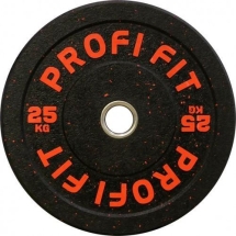 Диск для штанги HI-TEMP с цветными вкраплениями, PROFI-FIT D-51, 25 кг