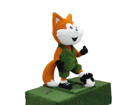 Топиари лисенок Футболист, h=160 см - газон Eco, фото 1