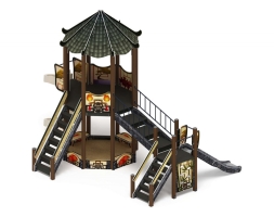 Детская игровая площадка Карнавал Шанхай ДИК 2.22.02-02 H=1200, H=2000, винтовой скат, фото 4 Детская игровая площадка Карнавал Шанхай ДИК 2.22.02-02 H=1200, H=2000, винтовой скат, фото 4