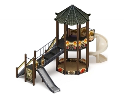 Детская игровая площадка Карнавал Шанхай ДИК 2.22.02-02 H=1200, H=2000, винтовой скат, фото 3 Детская игровая площадка Карнавал Шанхай ДИК 2.22.02-02 H=1200, H=2000, винтовой скат, фото 3