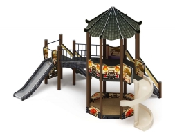 Детская игровая площадка Карнавал Шанхай ДИК 2.22.02-02 H=1200, H=2000, винтовой скат, фото 2 Детская игровая площадка Карнавал Шанхай ДИК 2.22.02-02 H=1200, H=2000, винтовой скат, фото 2