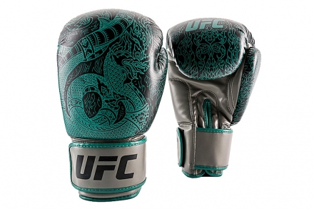 (Перчатки для бокса UFC PRO Thai Naga 16 Oz - зеленые), фото 1