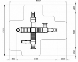 Детская игровая площадка Дворик детства Эко ДИК 2.01.4.02-22 H=1200, фото 5