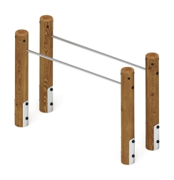 Брусья (лиственница темный) СО 2.50.10-Л.И1.01, фото 1