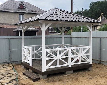 Квадратная беседка ЛОНДОН, фото 3