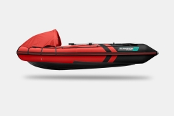 GLADIATOR E 350 PRO AIR Красно-черный моторная лодка ПВХ, фото 3