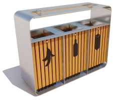 Урна «Трио» для раздельного сбора, фото 2