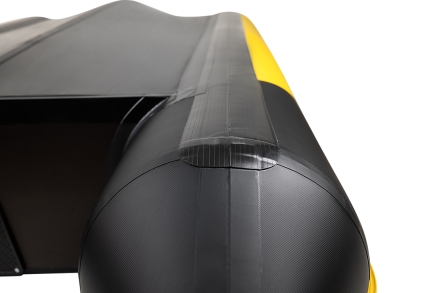 Броня-320 СК слань+киль желтый-черный (Лодка ПВХ под мотор с усилением), фото 3