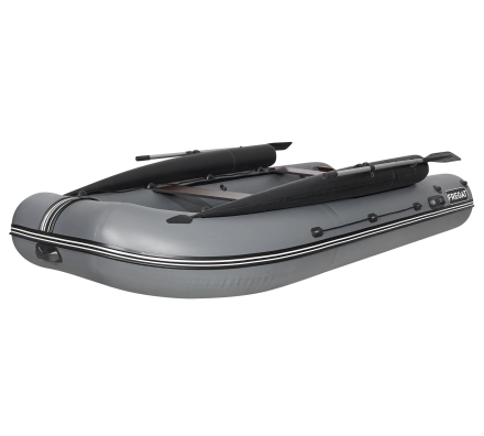 Моторная лодка ПВХ Фрегат 390 F с фальшбортом Серый, фото 3