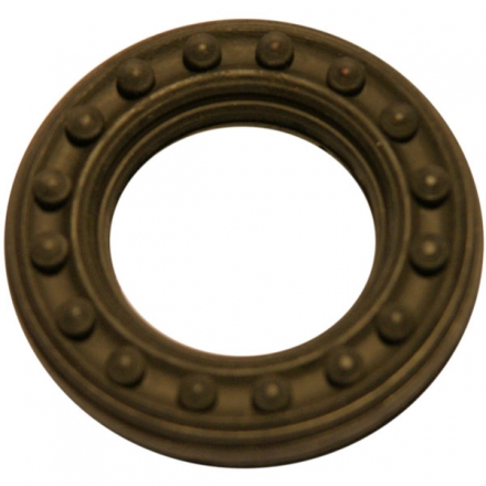 Эспандер кольцо нагрузка 25кг d-73мм ребристо-массажный Черный, фото 1