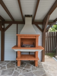 Печь Аристократ 702 Прямоугольный кирпич коричневый, фото 4