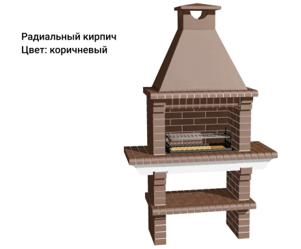 Печь Аристократ 702 Прямоугольный кирпич коричневый, фото 12