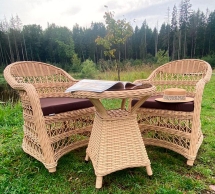 Комплект плетеной мебели МОККА LORETO бронза + бежевый