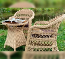 Комплект плетеной мебели МОККА LORETO бронза + бежевый