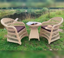 Комплект плетеной мебели МОККА LORETO бронза + бежевый