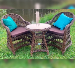 Комплект плетеной мебели МОККА LORETO бронза + бежевый, фото 2