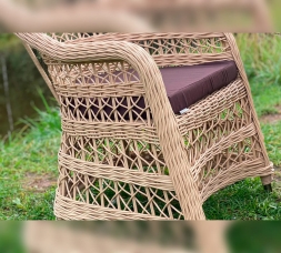 Комплект плетеной мебели МОККА LORETO бронза + бежевый, фото 7