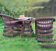 Комплект плетеной мебели МОККА LORETO бронза + бежевый