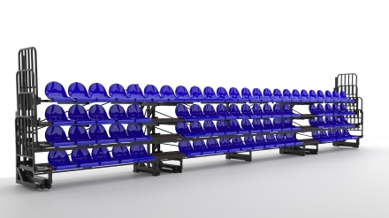 Трибуна телескопическая ОЛИМП СИТИ 4-х рядная на 84 места, фото 2