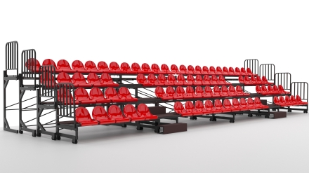 Трибуна телескопическая ОЛИМП СИТИ 4-х рядная на 84 места, фото 5