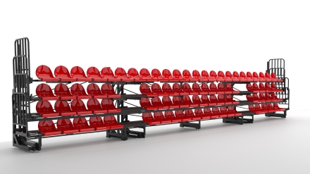 Трибуна телескопическая ОЛИМП СИТИ 4-х рядная на 84 места, фото 6