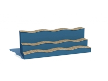 ДП 5.041 Трибуна - скамья волна 6000х2100х2000 мм