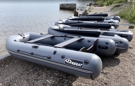 Моторная лодка ПВХ Фрегат 330 Air (НДНД) Серый, фото 7