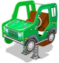 Качалка на пружине Джип У1 КЧ060 для детской площадки