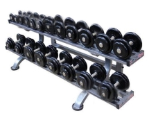 Гантельный ряд «PROFIGYM» обрезиненный, от 3,5 до 26кг ГП-023 