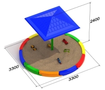 Песочница Кольцо-2 для детской площадки Песочница Кольцо-2 для детской площадки