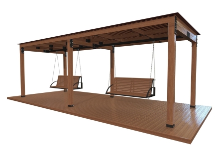 Навес с качелями «Орион» 6,0 м, фото 3
