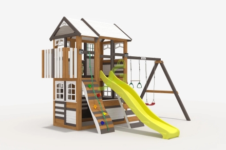 Детская площадка IgraGrad Клубный домик 3 Luxe мод.2  Палисандр, фото 1