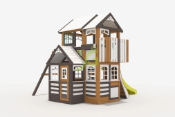 Детская площадка IgraGrad Клубный домик 3 Luxe мод.2  Палисандр, фото 2