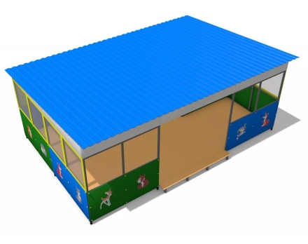 Теневой навес №6 40 м2, фото 3