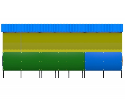 Теневой навес №6 40 м2, фото 4