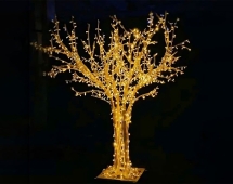 Световая фигура Дерево алюминий t002