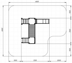 Детская игровая площадка Карапуз Граффити ДИК 1.001.01-03 Н=900, фото 6